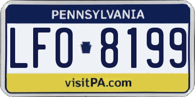 PA license plate LFO8199