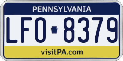 PA license plate LFO8379