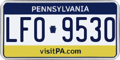 PA license plate LFO9530