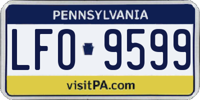 PA license plate LFO9599
