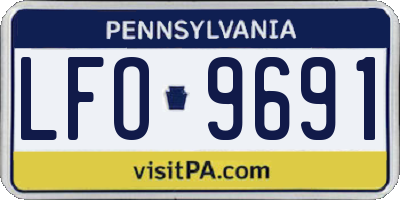 PA license plate LFO9691