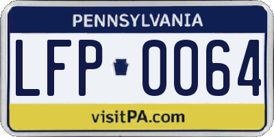 PA license plate LFP0064