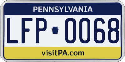PA license plate LFP0068