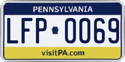 PA license plate LFP0069