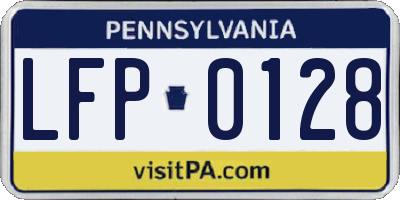 PA license plate LFP0128
