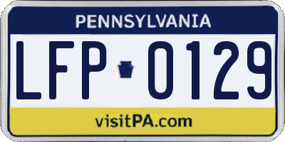 PA license plate LFP0129