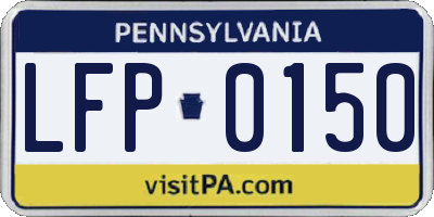 PA license plate LFP0150