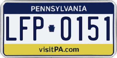 PA license plate LFP0151