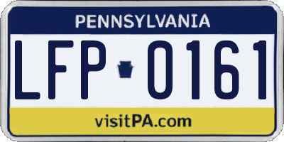 PA license plate LFP0161