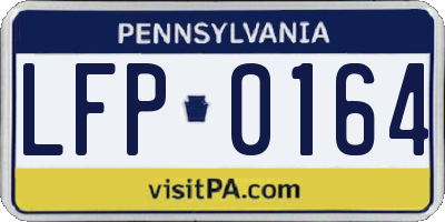 PA license plate LFP0164