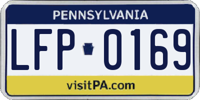 PA license plate LFP0169