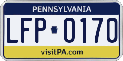 PA license plate LFP0170