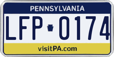 PA license plate LFP0174