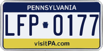 PA license plate LFP0177