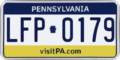 PA license plate LFP0179