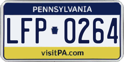 PA license plate LFP0264