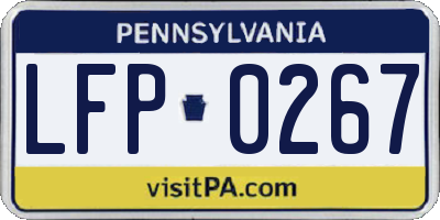 PA license plate LFP0267