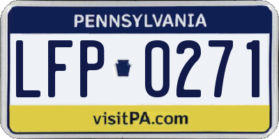 PA license plate LFP0271