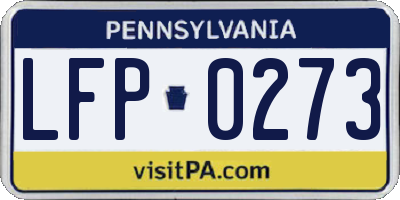PA license plate LFP0273