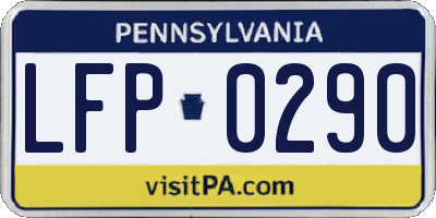 PA license plate LFP0290