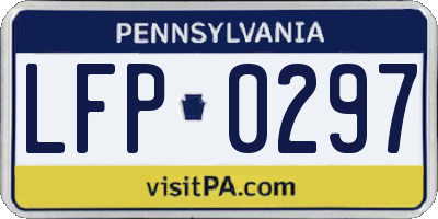 PA license plate LFP0297