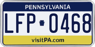 PA license plate LFP0468