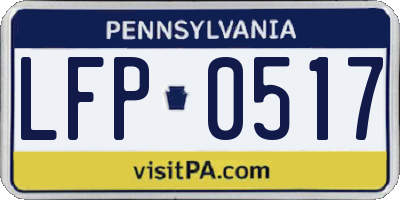 PA license plate LFP0517