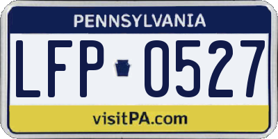 PA license plate LFP0527