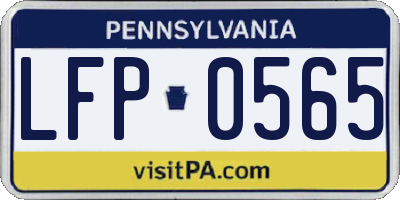 PA license plate LFP0565