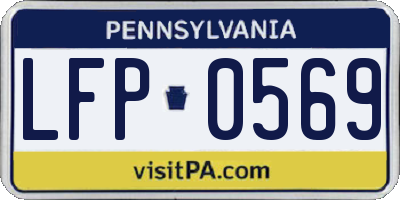 PA license plate LFP0569