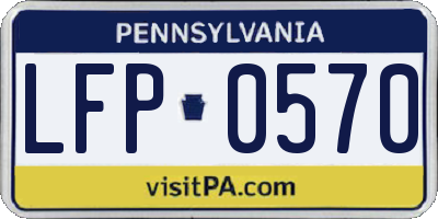 PA license plate LFP0570