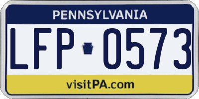 PA license plate LFP0573