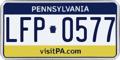 PA license plate LFP0577