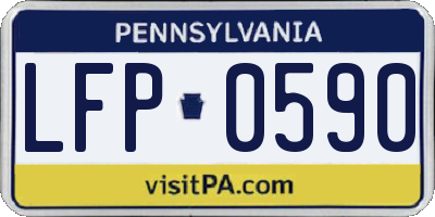 PA license plate LFP0590