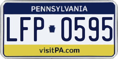 PA license plate LFP0595