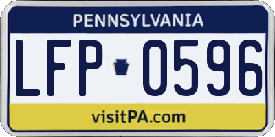 PA license plate LFP0596