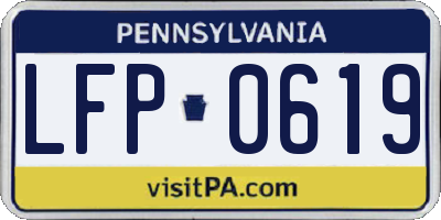 PA license plate LFP0619