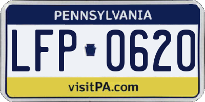 PA license plate LFP0620