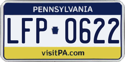 PA license plate LFP0622