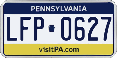 PA license plate LFP0627