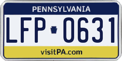 PA license plate LFP0631