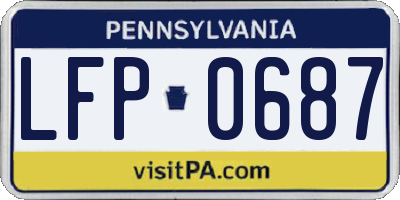 PA license plate LFP0687