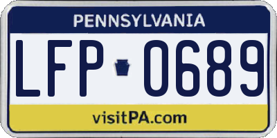 PA license plate LFP0689