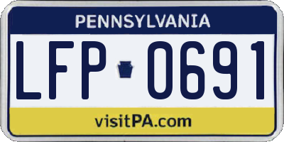PA license plate LFP0691
