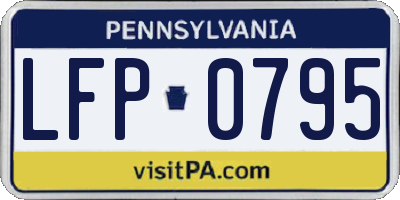 PA license plate LFP0795