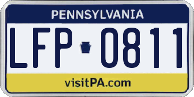 PA license plate LFP0811