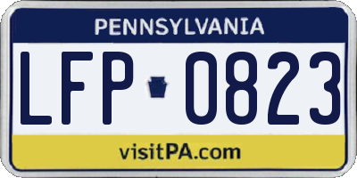 PA license plate LFP0823