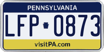 PA license plate LFP0873