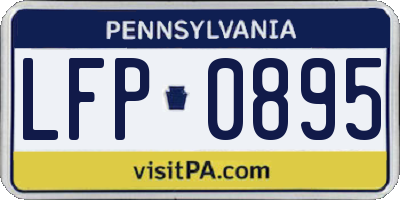 PA license plate LFP0895
