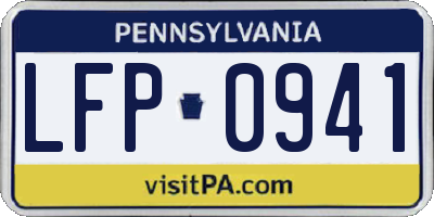 PA license plate LFP0941